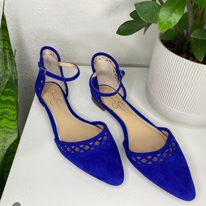 Jessica Simpson Royal Blue Suede Ballet Flats